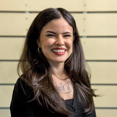 Transformational Life Coach Torrance CA Dani Fenton Dani Fenton smiling in a black shirt.